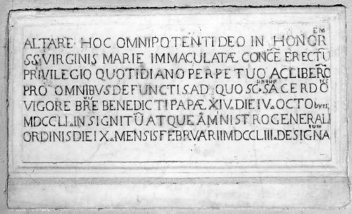 lapide commemorativa - bottega italiana (sec. XVIII)