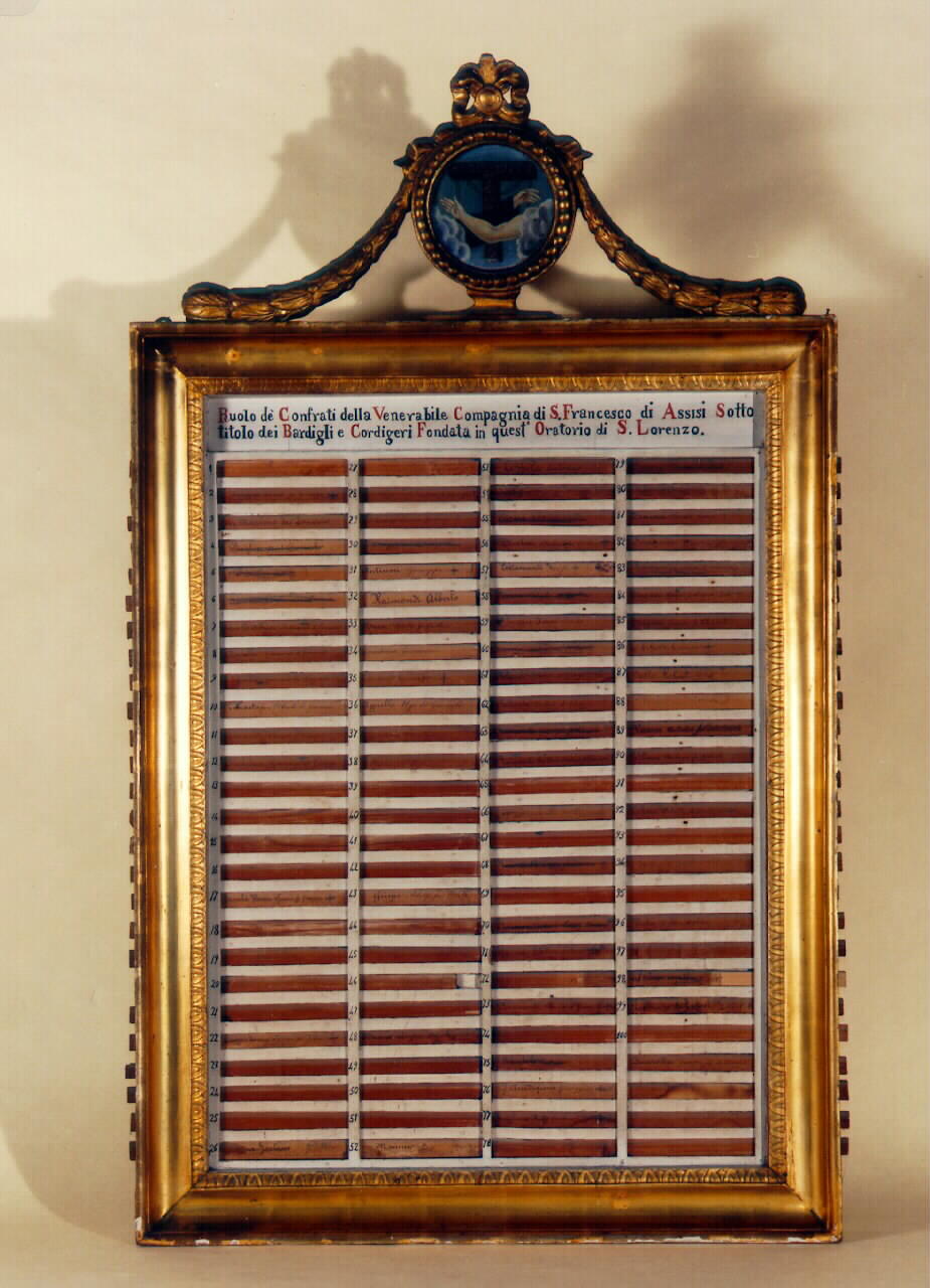 EMBLEMA DI CONFRATERNITA - produzione siciliana (Seconda metà sec. XIX)