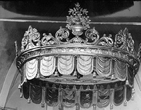 baldacchino - bottega italiana (secc. XVIII/ XIX)