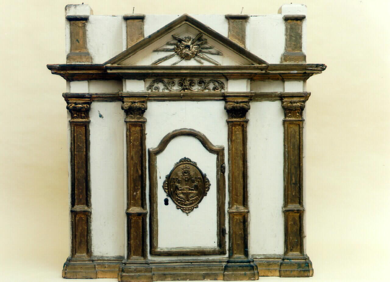 tabernacolo - a frontale architettonico - produzione siciliana (Prima metà sec. XIX)