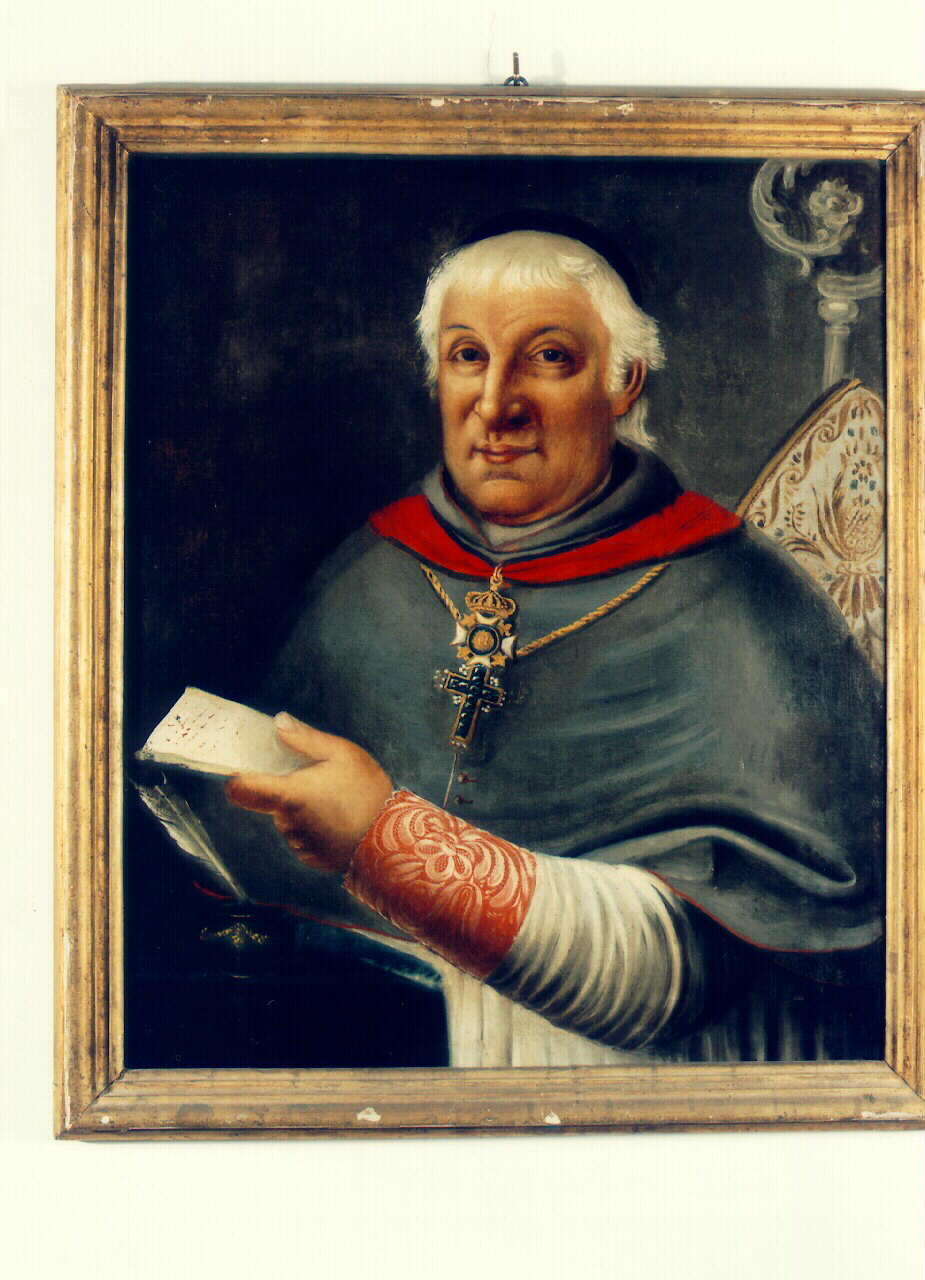 ritratto di vescovo (dipinto) - ambito siciliano (Prima metà sec. XIX)