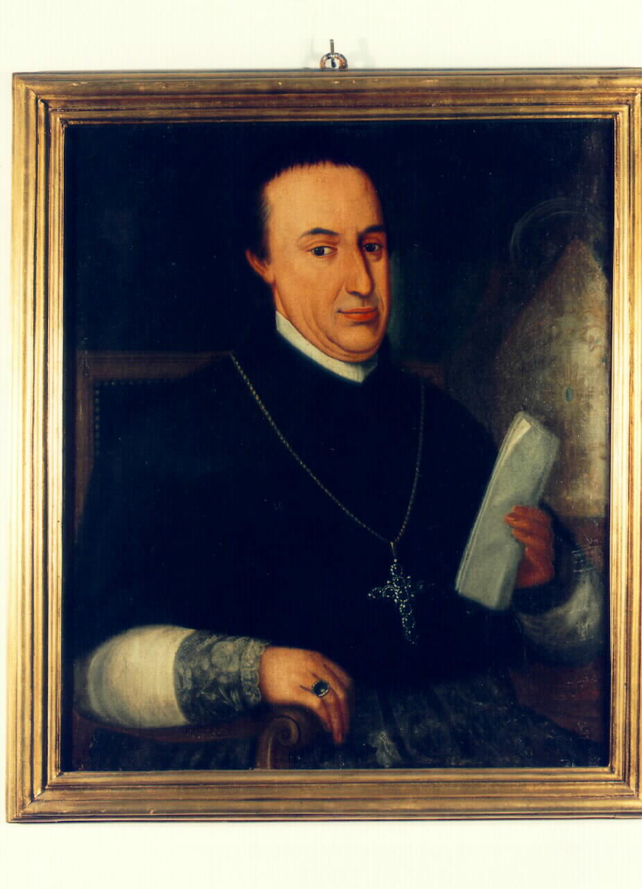 ritratto di vescovo (dipinto) - ambito siciliano (Prima metà sec. XIX)
