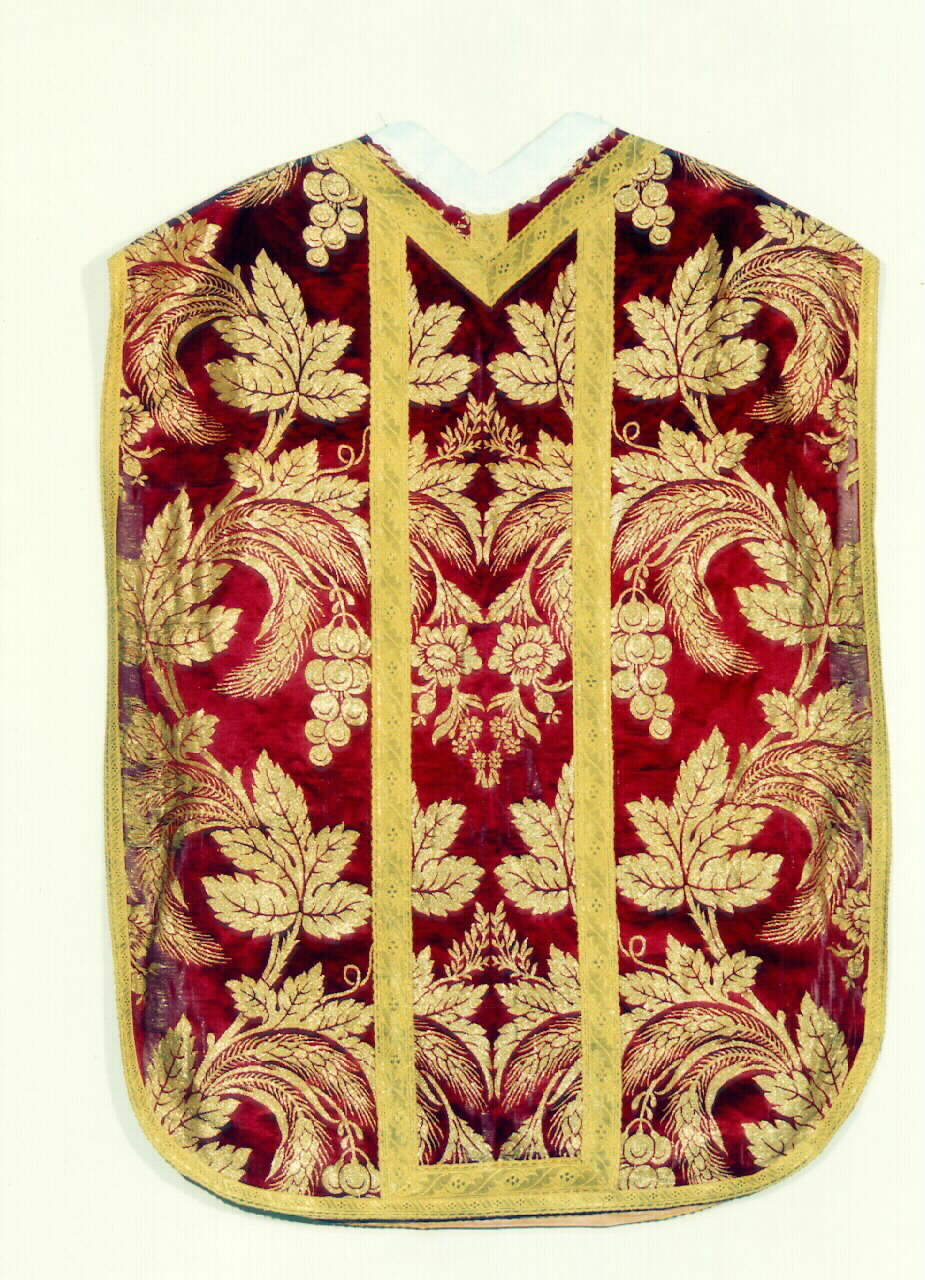 pianeta - manifattura siciliana (Prima metà sec. XIX)