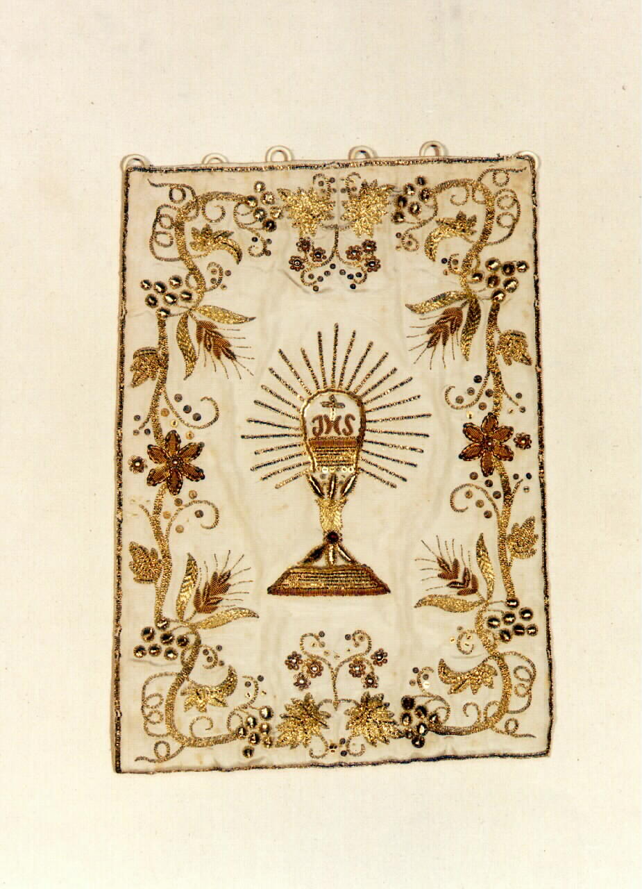 conopeo di tabernacolo - a cortina - manifattura siciliana (Seconda metà sec. XIX)