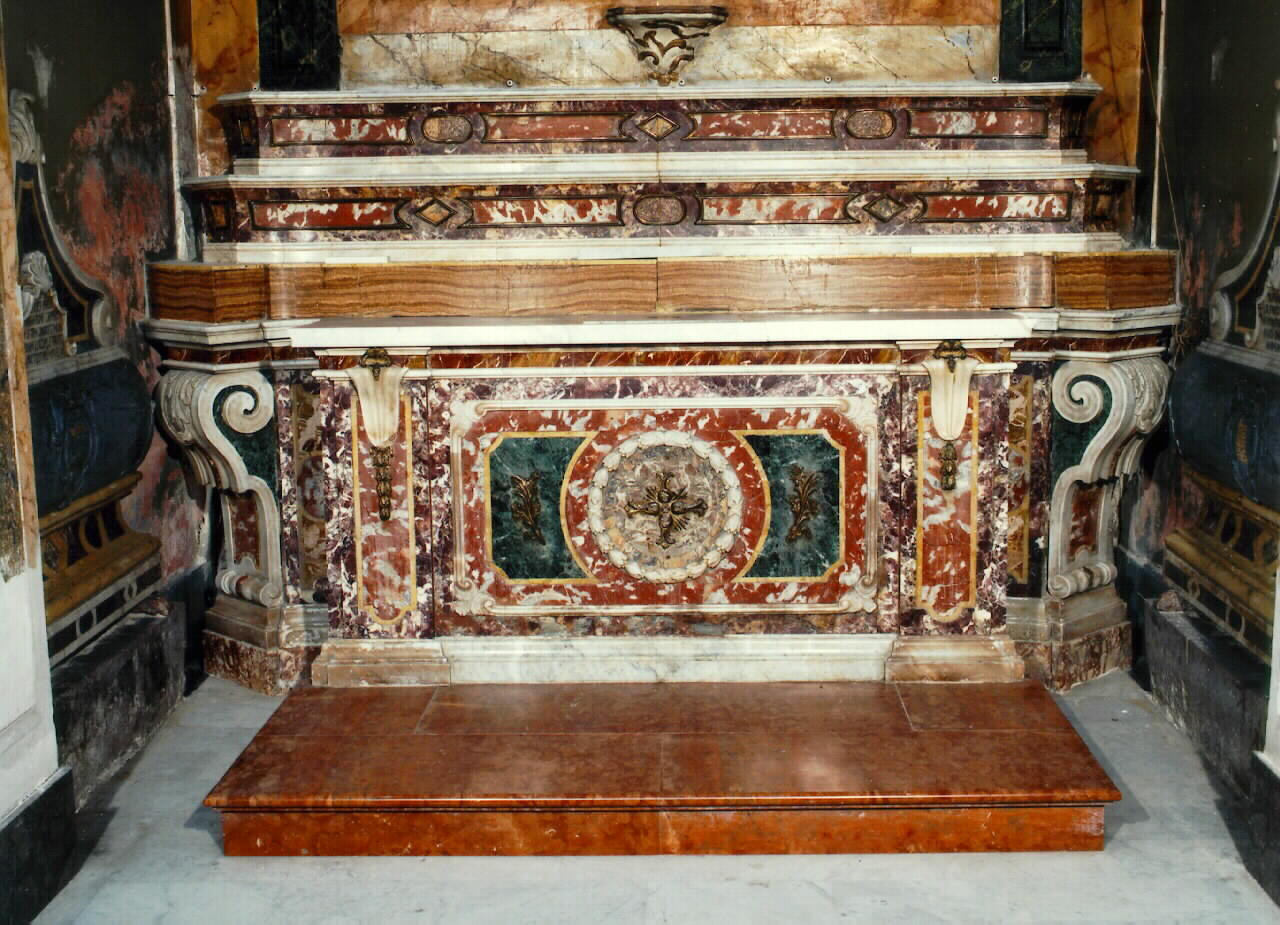 altare - a blocco - ambito siciliano (Seconda metà sec. XVIII)