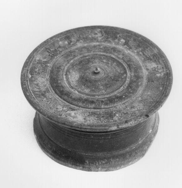 scatola per ostie - ambito lunigianese (seconda metà sec. XVIII)