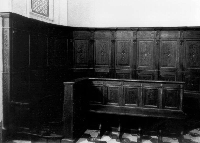 stalli del coro - ambito lunigianese (sec. XX)