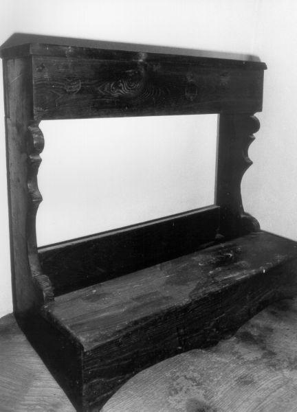 inginocchiatoio - ambito lunigianese (fine/inizio secc. XIX/ XX)