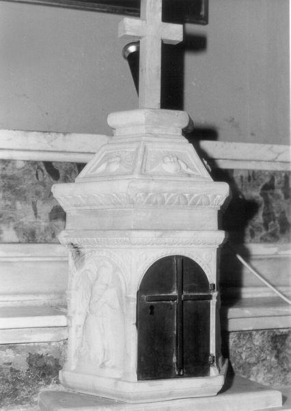 tabernacolo - a tempietto - bottega apuana (inizio sec. XVI)