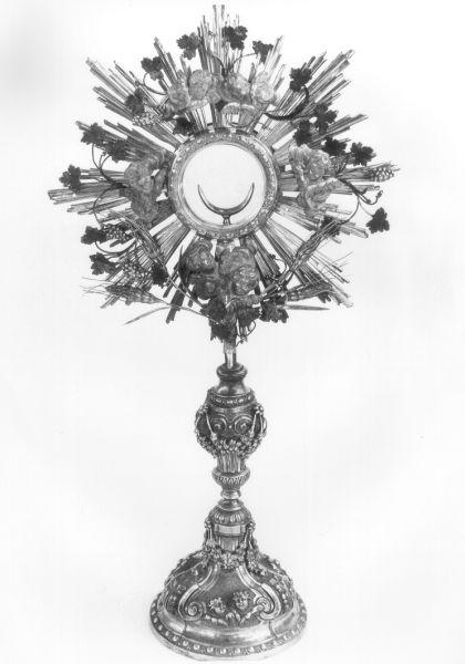 ostensorio - a raggiera - bottega ligure (sec. XIX)