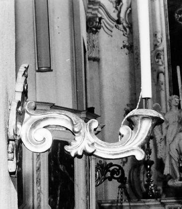 candeliere da parete, serie - bottega italiana (sec. XVIII)