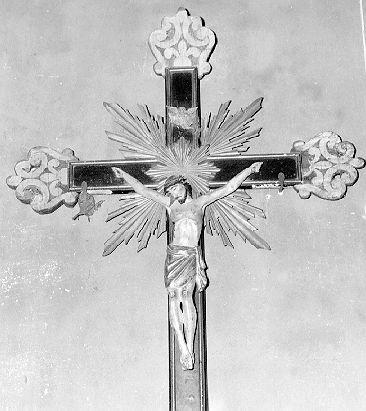 croce processionale - bottega italiana (sec. XVIII)