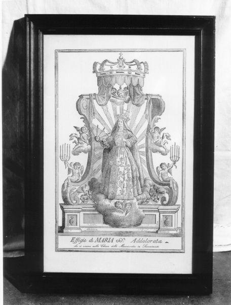 Madonna Addolorata (stampa) (prima metà sec. XVII)