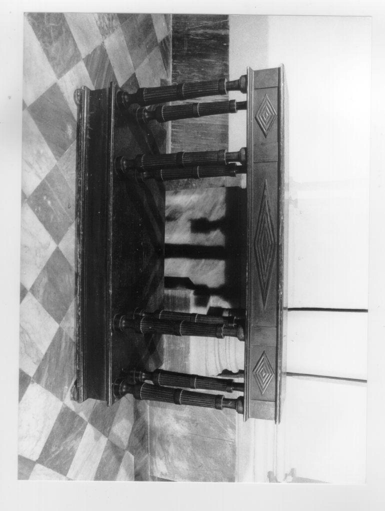 inginocchiatoio - ambito pisano (fine/inizio secc. XVIII/ XIX)