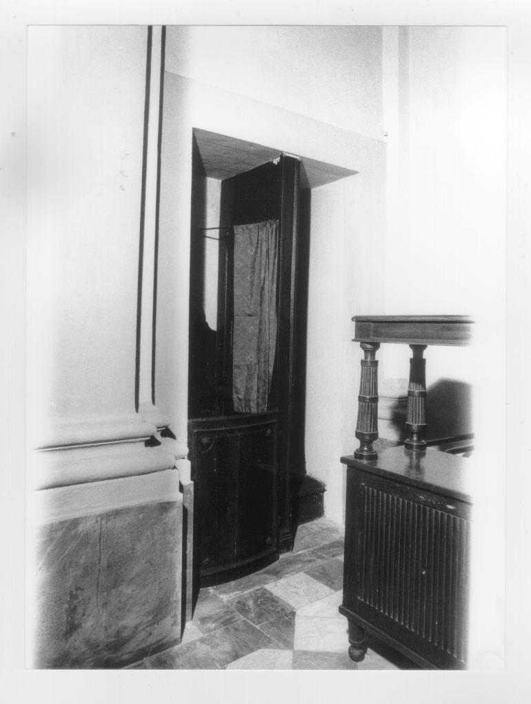 confessionale - ambito pisano (fine/inizio secc. XVIII/ XIX)