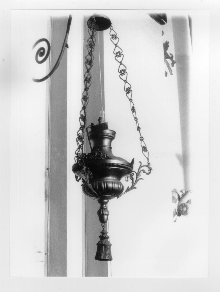 lampada pensile - ambito italiano (fine/inizio secc. XIX/ XX)