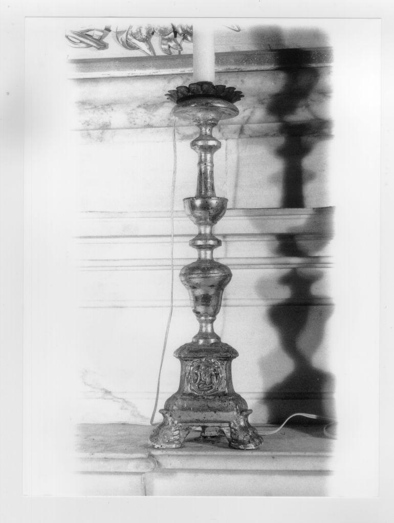 candeliere d'altare - bottega toscana (seconda metà sec. XVIII)