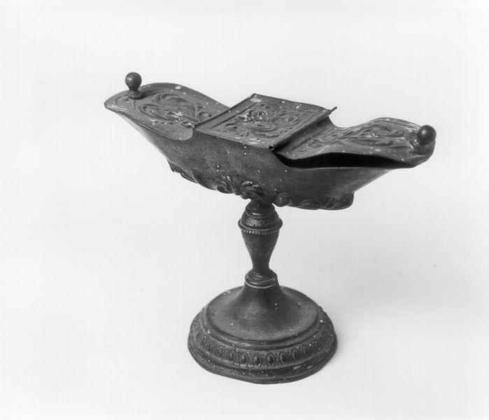 navicella portaincenso - bottega italiana (sec. XIX)