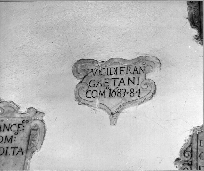 lapide commemorativa - bottega toscana (sec. XVII)