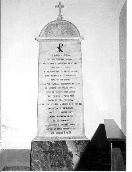 lapide tombale - bottega toscana (sec. XIX)