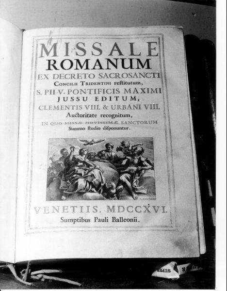 coperta di libro liturgico - bottega veneziana (sec. XVIII)