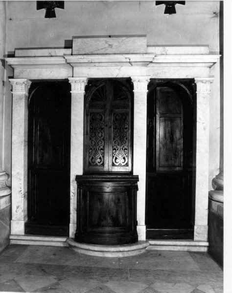 confessionale, serie - bottega toscana (seconda metà sec. XIX)