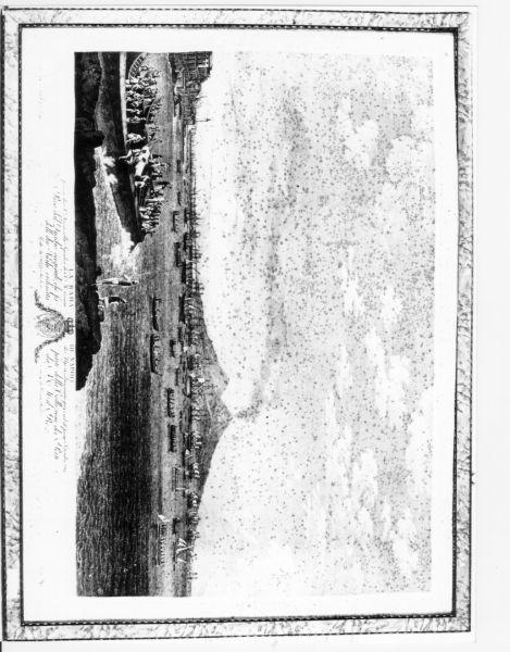 la rada di Napoli (incisione) di Hackert Georg (sec. XVIII)