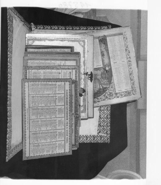 calendario, serie - ambito italiano (sec. XIX)