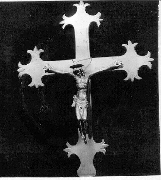 croce processionale - bottega italiana (secc. XVII/ XVIII)