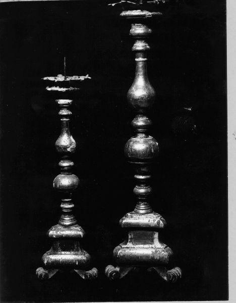 candeliere, serie - bottega italiana (inizio sec. XIX)