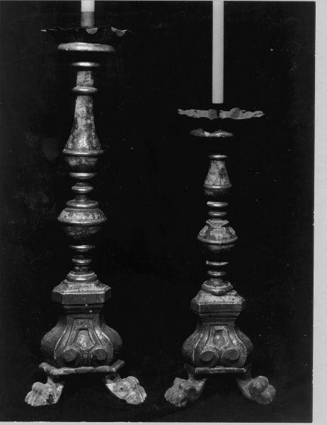 candeliere, serie - bottega italiana (inizio sec. XIX)