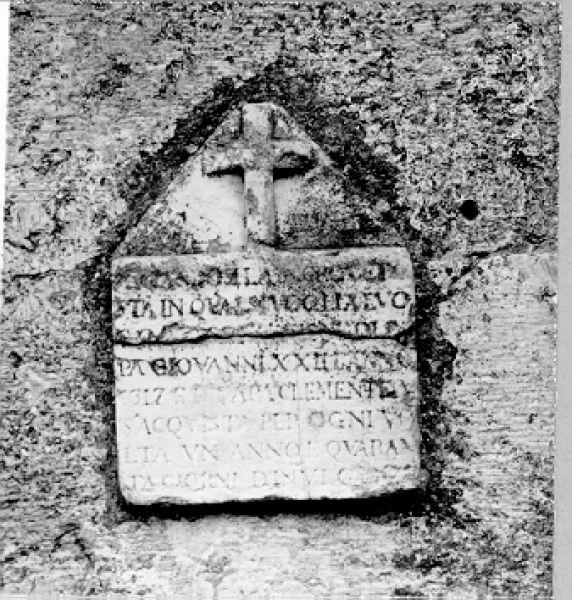 lapide - bottega italiana (sec. XV)