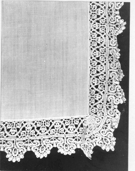 corporale - manifattura italiana (sec. XVIII)