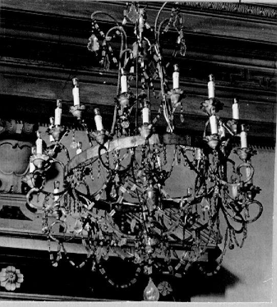 lampadario - bottega italiana (sec. XVIII)