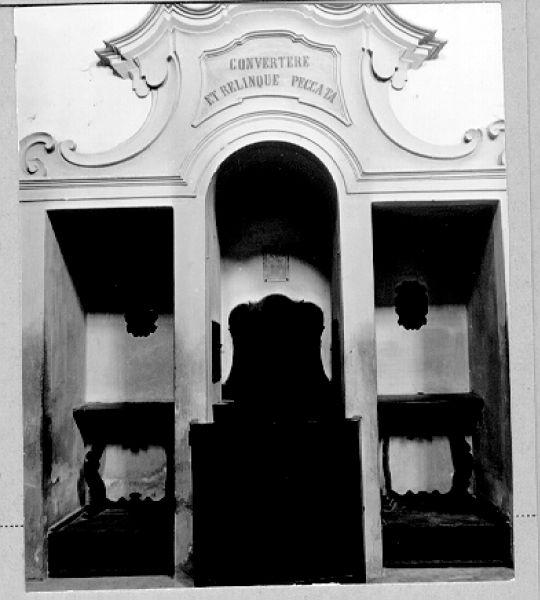 confessionale, serie - bottega italiana (sec. XIX)
