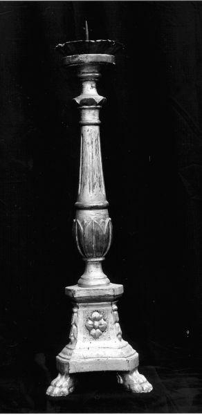 candeliere, serie - bottega toscana (seconda metà sec. XIX)