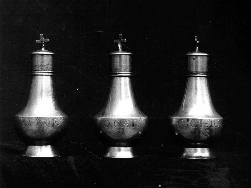 vasetti per oli santi - bottega toscana (sec. XVIII)