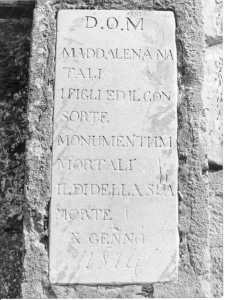 lastra tombale - bottega toscana (sec. XIX)