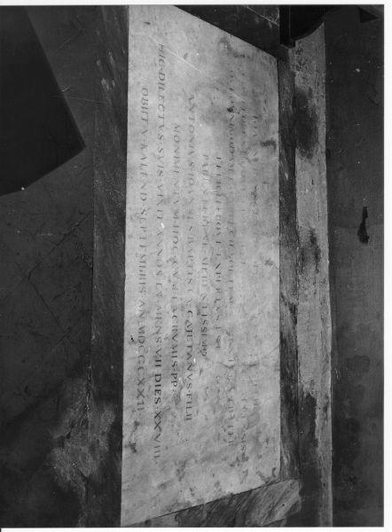 lastra tombale - bottega toscana (sec. XIX)