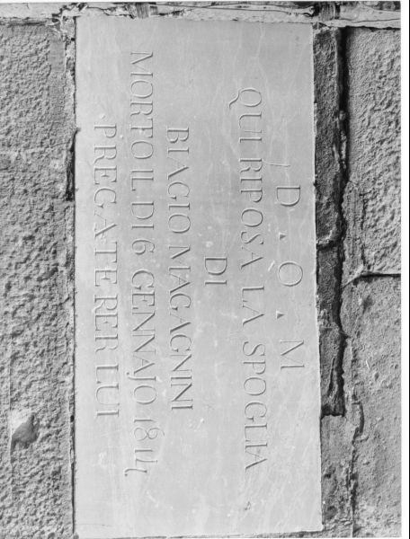 lastra tombale - bottega toscana (sec. XIX)