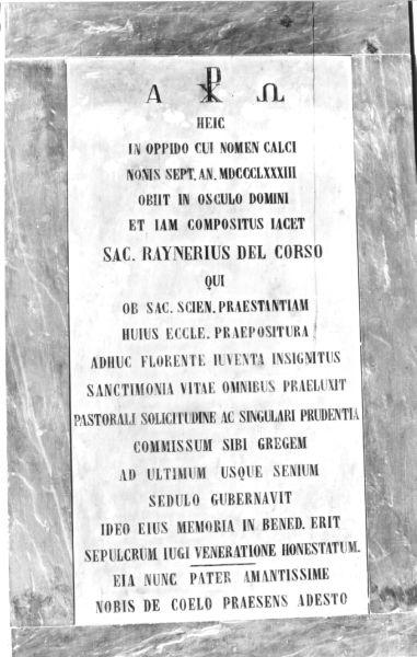 lastra tombale - bottega toscana (sec. XIX)