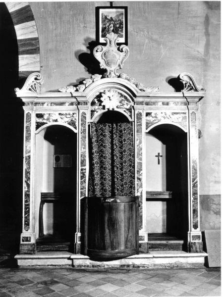 confessionale, serie - bottega pisana (sec. XVIII)