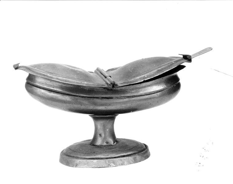 navicella portaincenso - bottega toscana (sec. XIX)