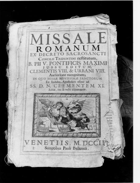 coperta di libro liturgico - ambito veneziano (sec. XVIII)