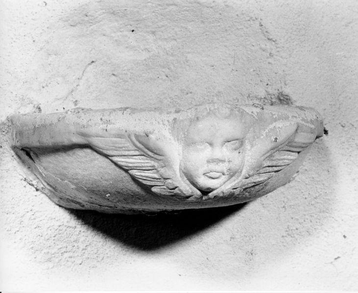 acquasantiera - bottega apuana (sec. XVII)