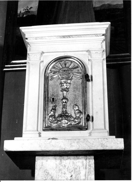 ciborio - bottega apuana (fine/inizio secc. XIX/ XX)