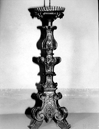 candelabro, serie - ambito lunigianese (sec. XVIII)