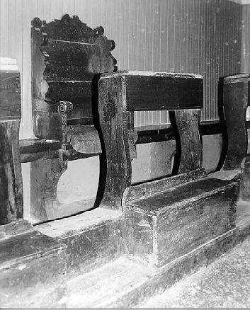 stalli del coro - ambito lunigianese (sec. XVIII)