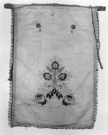 stendardo processionale, opera isolata - ambito lunigianese (secc. XVIII/ XIX)