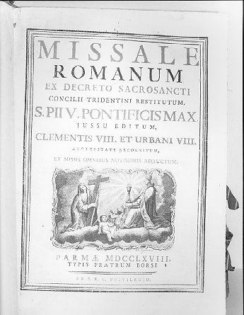 coperta di libro liturgico - bottega emiliana (sec. XVIII)